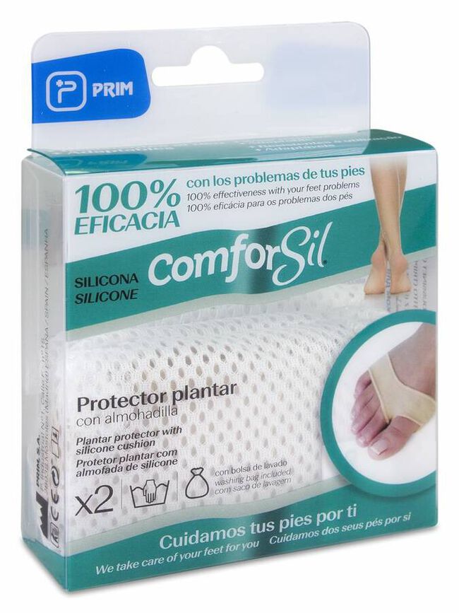 Comforsil Protector Plantar Talla S, 1 Par