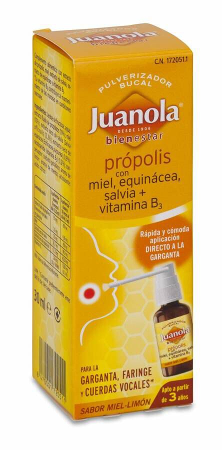 Juanola Própolis Pulverizador Bucal, 30 ml