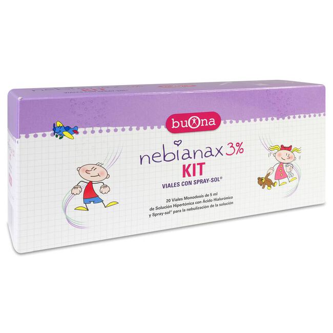 Kit Nebianax 3 % Limpieza Nasal 5 ml, 20 viales