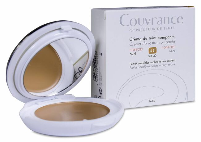 Avène Couvrance Confort Crema Compacta Tono 4 Miel SPF 30, 9,5 g