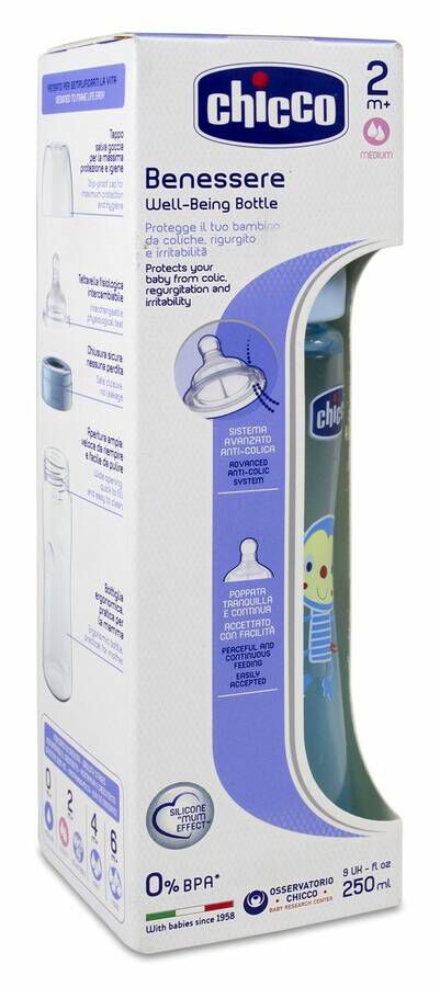 imagen de Chicco Benessere Well-Being Biber&oacute;n, 250 ml