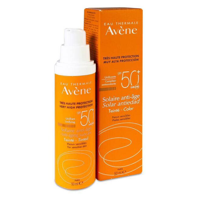 Avène Solar Anti-Edad SPF 50+ Color, 50 ml