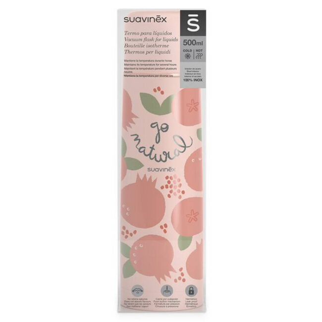 Suavinex Termo para Líquido Color Rosa 500 ml, 1 Ud