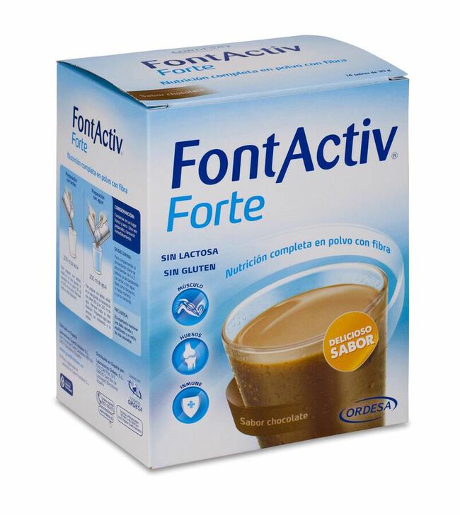 FontActiv Forte Chocolate Sobres, 14 Sobres
