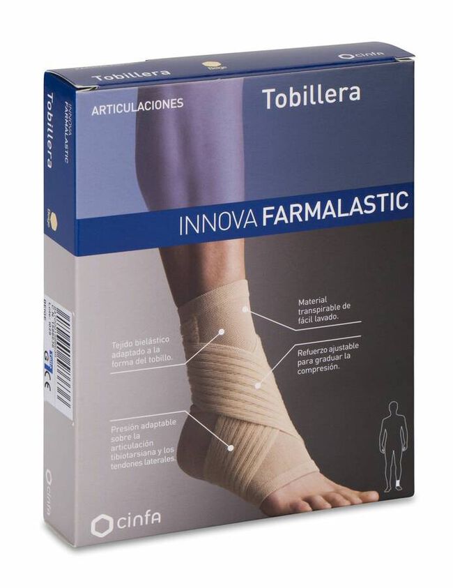 Farmalastic Innova Tobillera Talla Grande, 1 Ud
