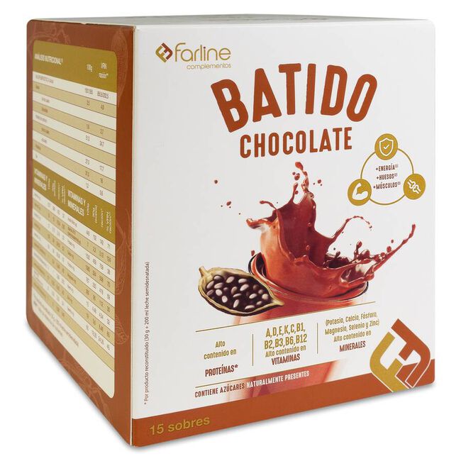 Farline Batido de Chocolate, 15 Sobres