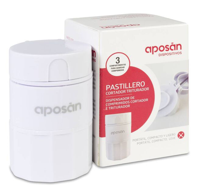 Aposán Pastillero Cortador Triturador, 1 Ud
