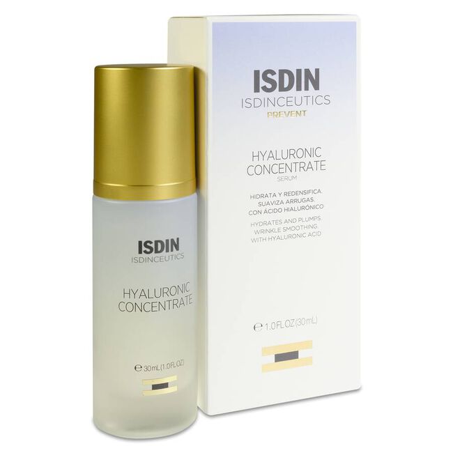 Isdin Isdinceutics Hyaluronic Concentrate Sérum Facial Ultrahidratante Iluminador, 30 ml