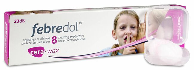 Febredol Tapones Oído Cera, 8 uds