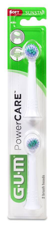 imagen de GUM PowerCare Recambios Cepillo El&eacute;ctrico, 2 ud