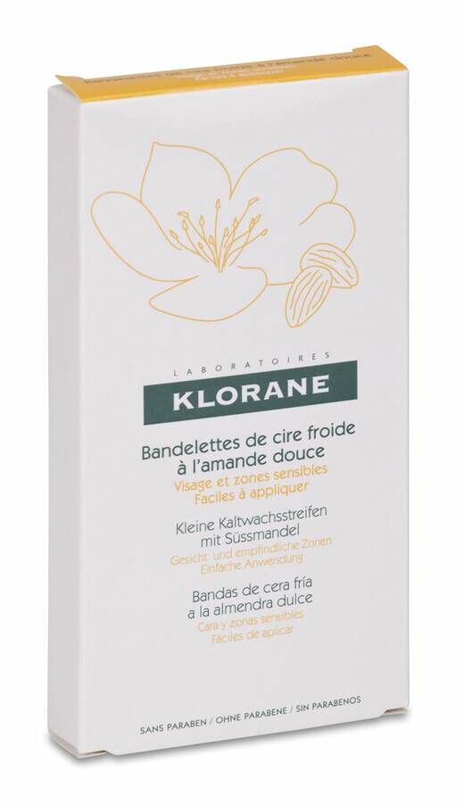 Klorane Cera Depilatoria en Frío Rostro, 6 Uds