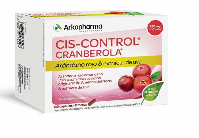 Arkopharma Cranberola Cis-control, 120 Cápsulas