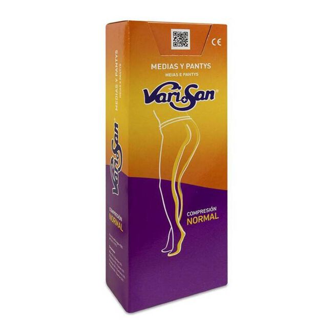 Varisan Panty Compresión Normal Color Negro Talla 4, 1 Unidad