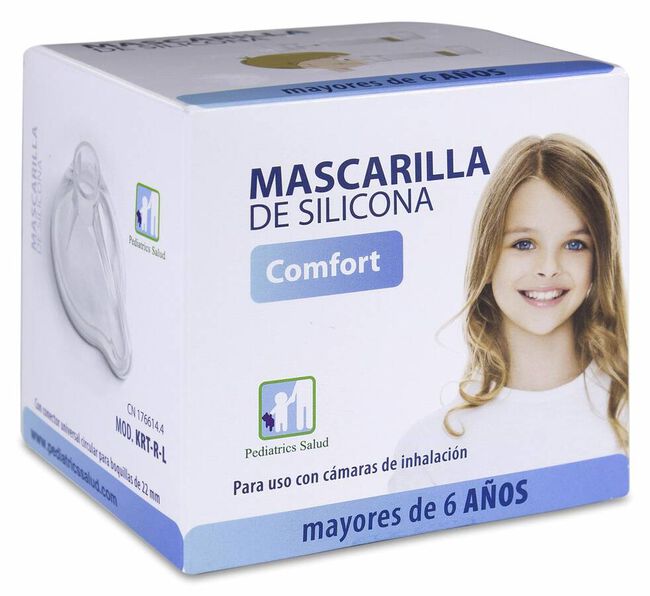 Pediatrics Mascarilla Silicona + 6 Años, 1 Ud