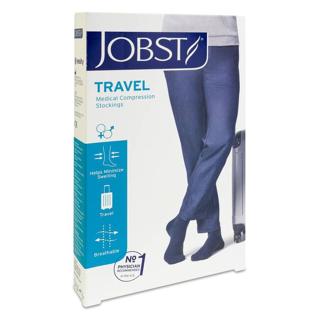 Jobst Calcetín Travel Negro Talla 4, 1 par