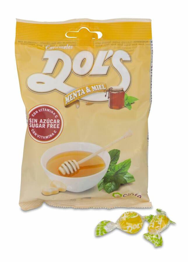Dol's Caramelos sin Az&uacute;car sabor Menta-Miel, 1 Ud