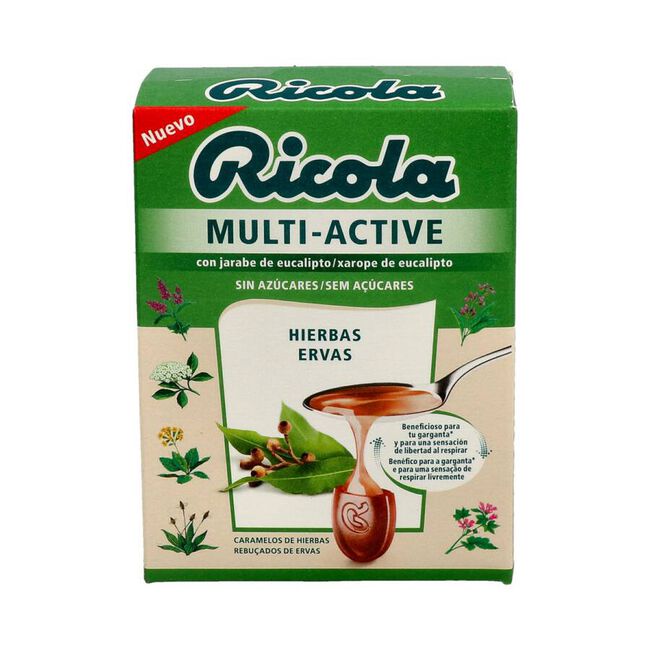 Ricola Caramelos Multiactive Hierbas Sin Azúcar, 51 g