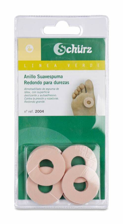 Blíster Schurz Anillos Durezas, 6 Unidades