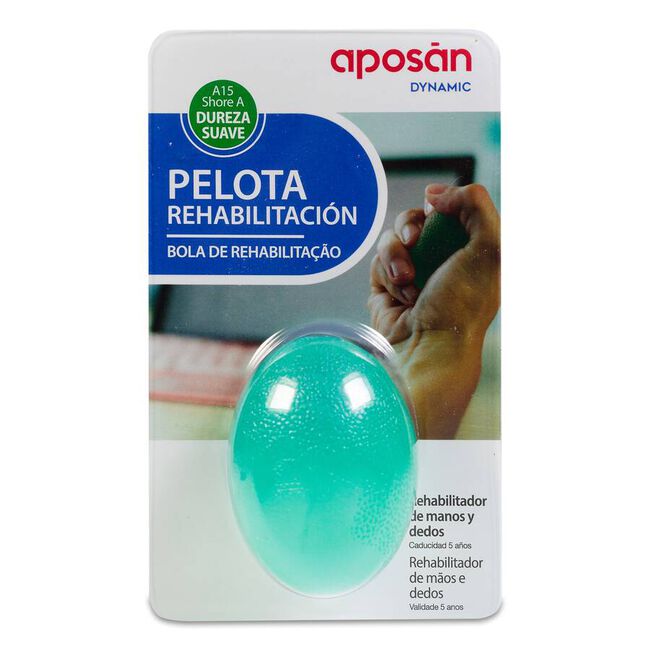 Aposán Dynamic Pelota Rehabilitación Dureza Suave, 1 unidad