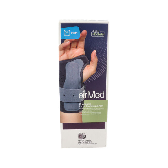 Prim Muñequera con Férula Palmar Airmed Gris AM205G Talla L, 1 Unidad