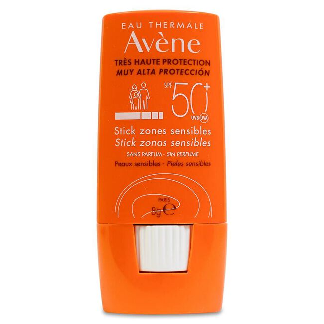 Avène Solar Stick Zonas Sensibles SPF 50+, 8 g