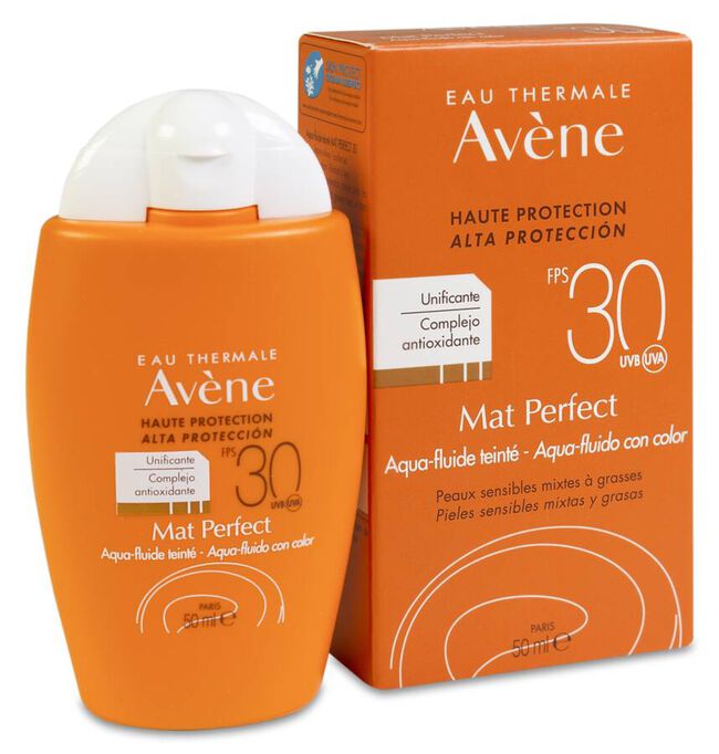 Av&egrave;ne Mat Aqua Fluido Color SPF30+, 50 ml