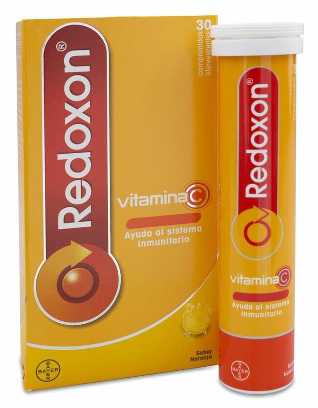 Redoxon Vitamina C Efervescente Sabor Naranja, 30 Comprimidos
