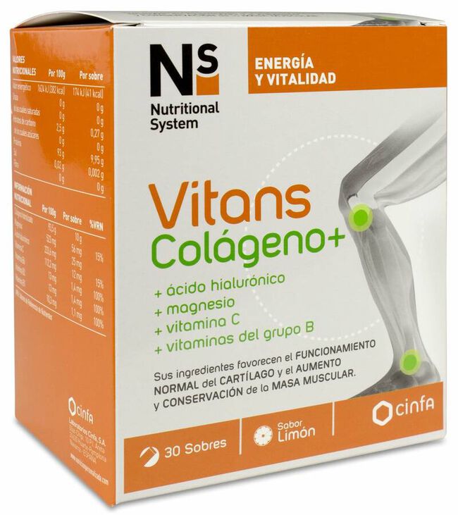 Ns Vitans Colágeno+, 30 Sobres