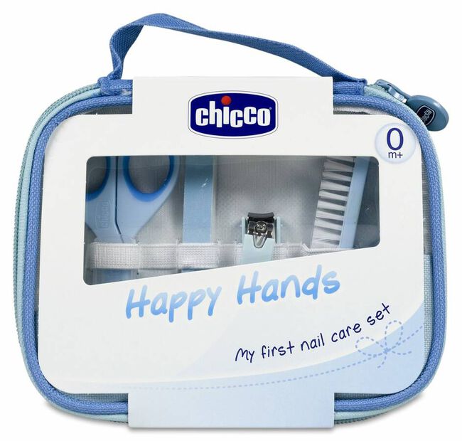 Chicco Set Manicura Happy Hands Azul 0+, 1 Ud