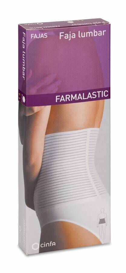imagen de Farmalastic Faja Lumbar Velcro, Talla 1, 1 Ud