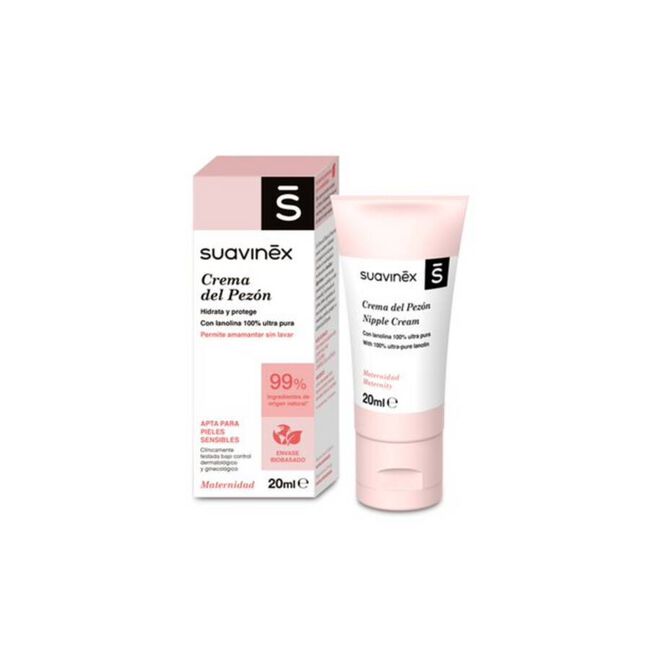 Suavinex Crema Cuidado Pezón, 20 ml