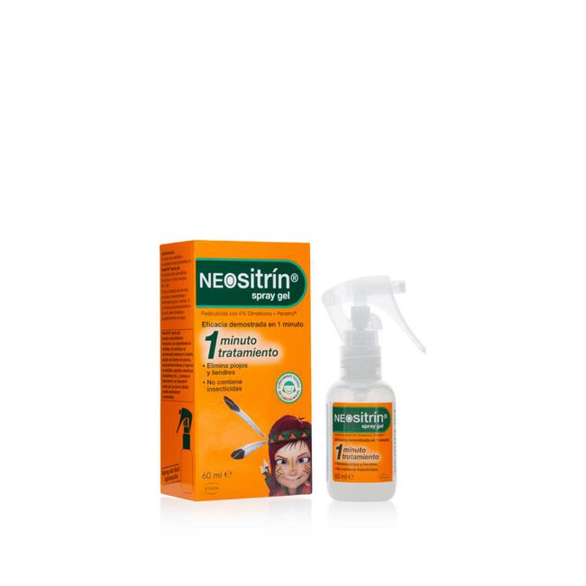 Neositrín Spray Antipiojos Gel Líquido, 60 ml
