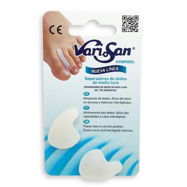 Varisan Separadores de Dedos de Media Luna Talla Grande, 2 Uds