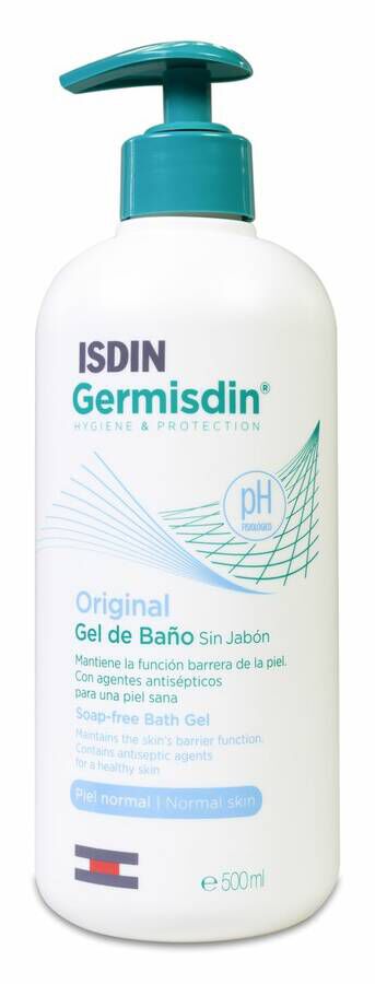 Isdin Germisdin Original Gel de Baño Sin Jabón, 500 ml