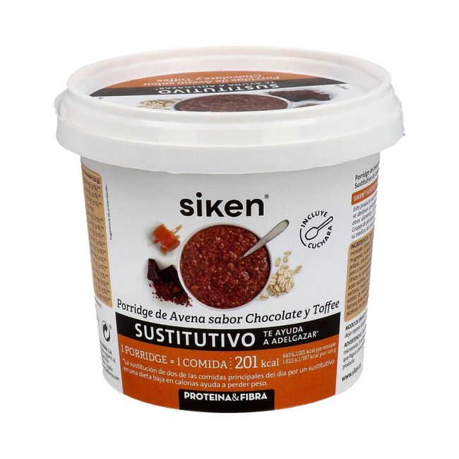 Siken Porridge Sustitutivo Chocolate Toffee, 52 g