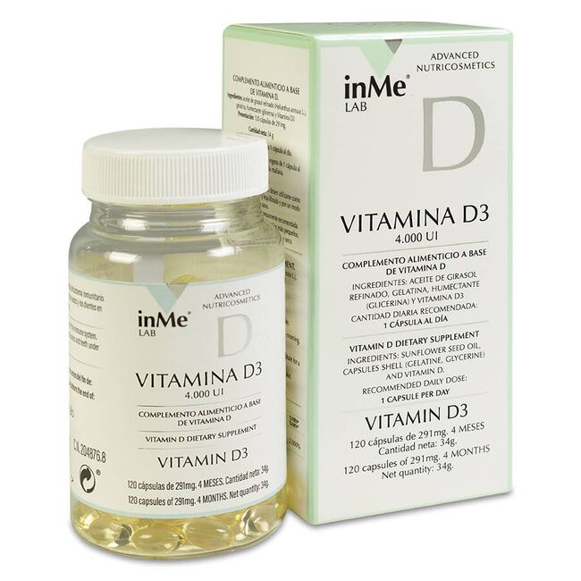 Dioxitan InMe Vitamina D3, 120 Cápsulas