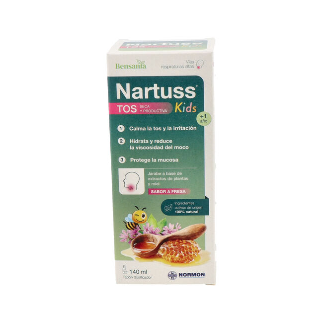 Normon Bensania Nartuss Kids Tos Seca y Productiva, 140 ml