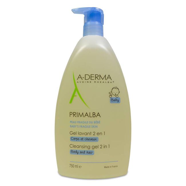 Aderma Primalba Gel limpiador 2 en 1, 750 ml
