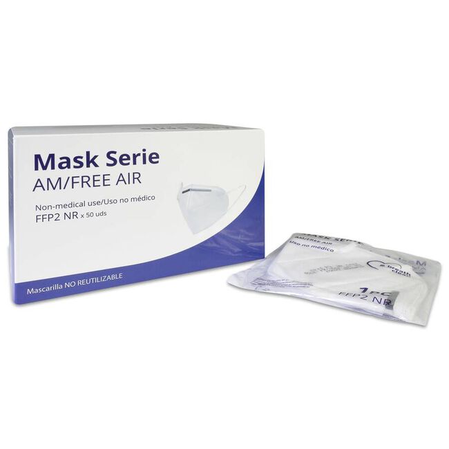 Mascarilla FFP2 Free Air No Reutilizable 4 Capas, 50 Uds