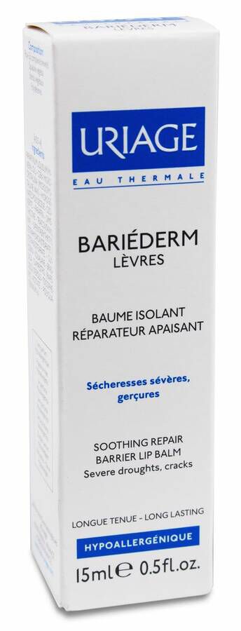 Uriage Bariederm Reparador Labios Agrietados, 15 ml