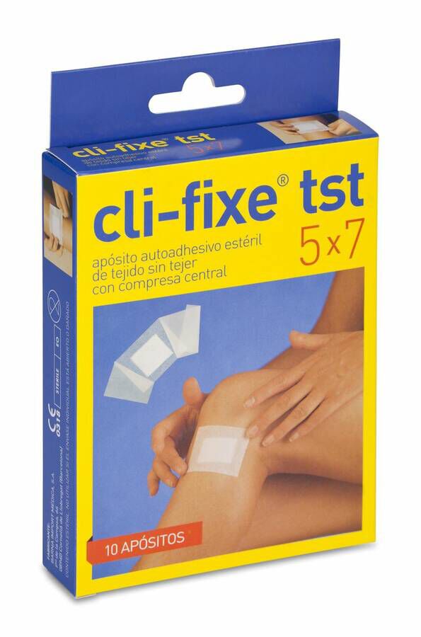 Cli-Fixe Tst Apósito Estéril 5 cm x 7 cm, 10 Unidades