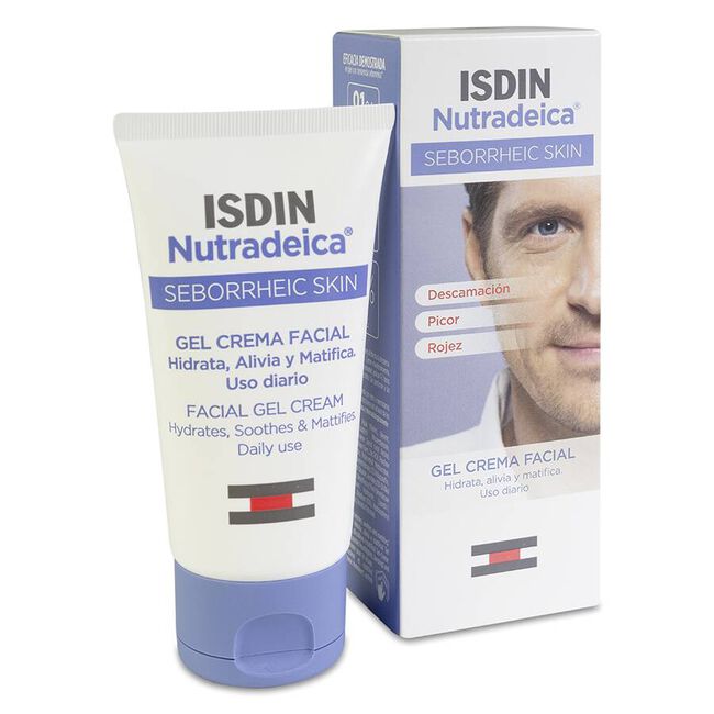 Isdin Nutradeica Gel Crema Facial Piel Seborreica, 50 ml