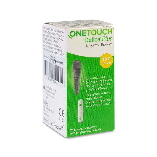 One Touch Lancetas Delica Plus, 25 lancetas