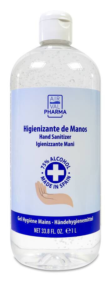 Air Val Gel Hidroalcohólico Cosmético, 1 Litro