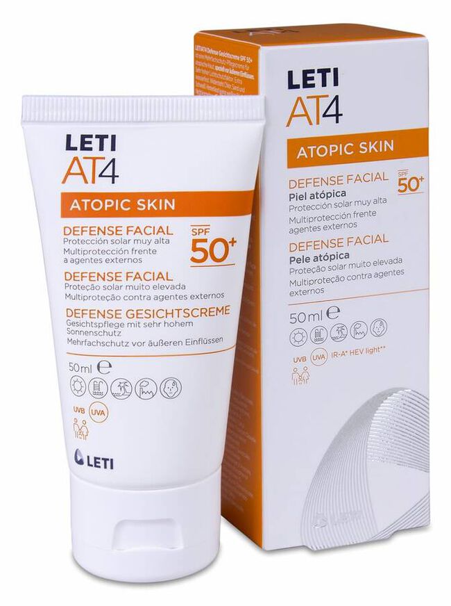 LETI AT4 Defense Facial SPF 50+, 50 ml