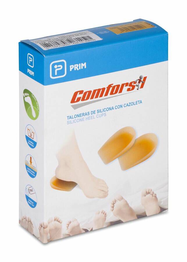 imagen de Comforsil Taloneras de Silicona con Cazoleta Talla S, 1 Par