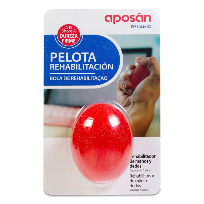 Aposán Dynamic Pelota Rehabilitación Dureza Firme, 1 unidad