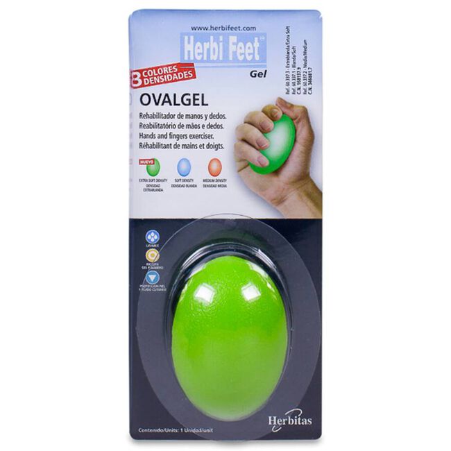Herbi Feet Ovalgel Extra Soft Rehabilitador Verde, 1 ud