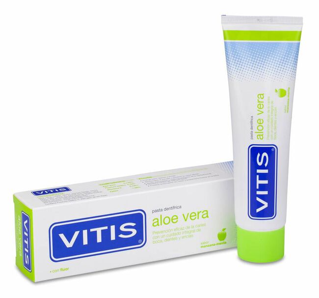 Vitis Aloe Vera Pasta Dentifrica Manzana, 100 ml