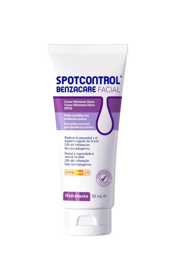 Benzacare Facial Spotcontrol Crema Hidratante SPF30, 50 ml